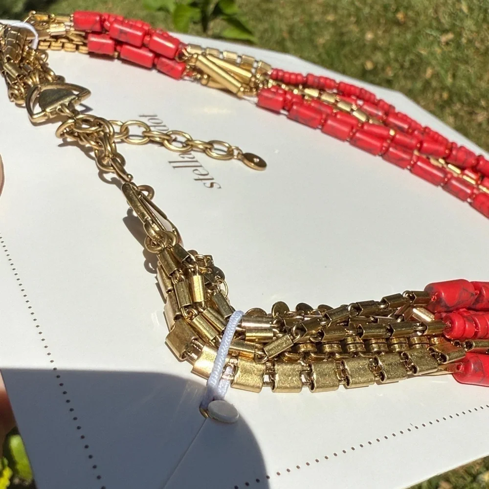 NIB Stella & Dot Bliss Statement necklace Retired Discontinued